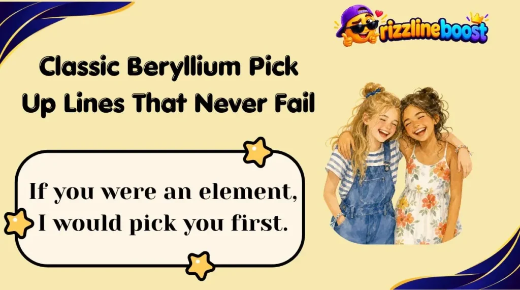 Classic Beryllium Pick Up Lines That Never Fail