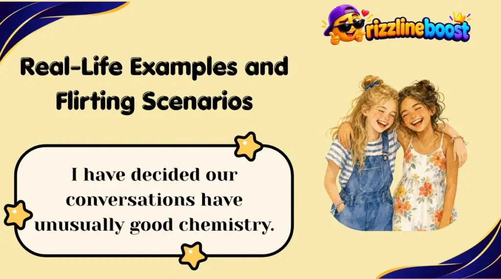 Real-Life Examples and Flirting Scenarios