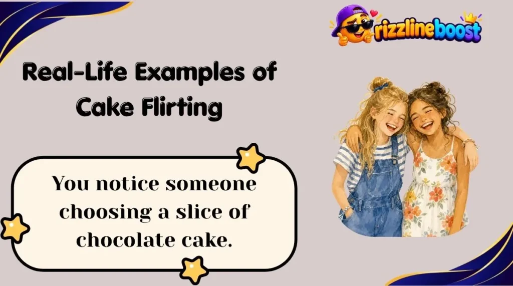 Real-Life Examples of Cake Flirting
