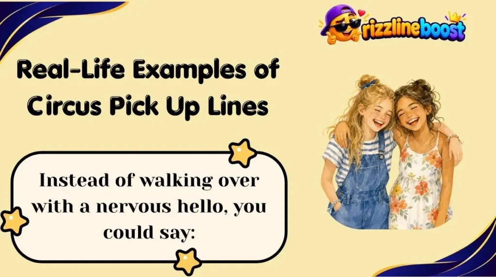 Real-Life Examples of Circus Pick Up Lines