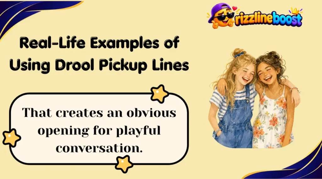 Real-Life Examples of Using Drool Pickup Lines