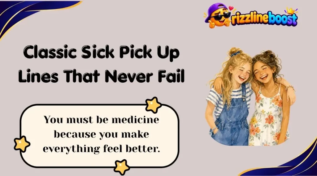 Classic Sick Pick Up Lines That Never Fail
