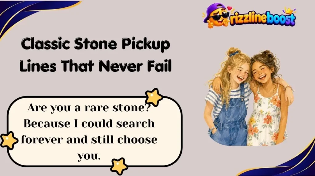 Classic Stone Pickup Lines That Never Fail