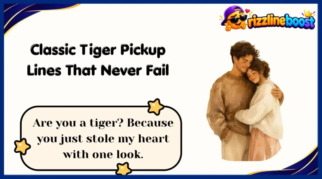 Classic Tiger Pickup Lines That Never Fail