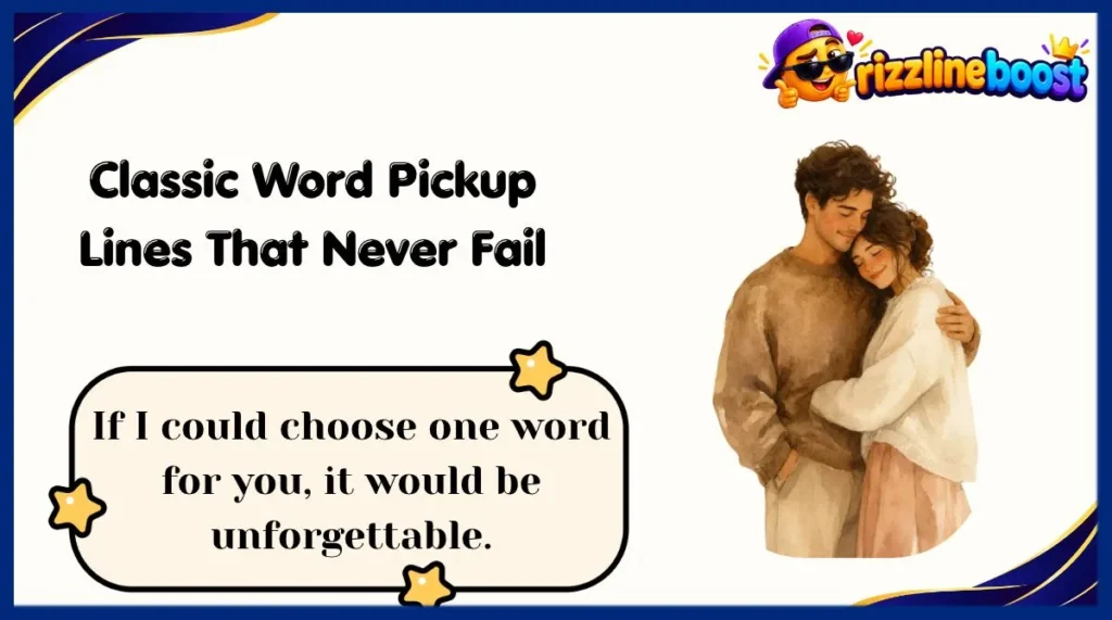 Classic Word Pickup Lines That Never Fail