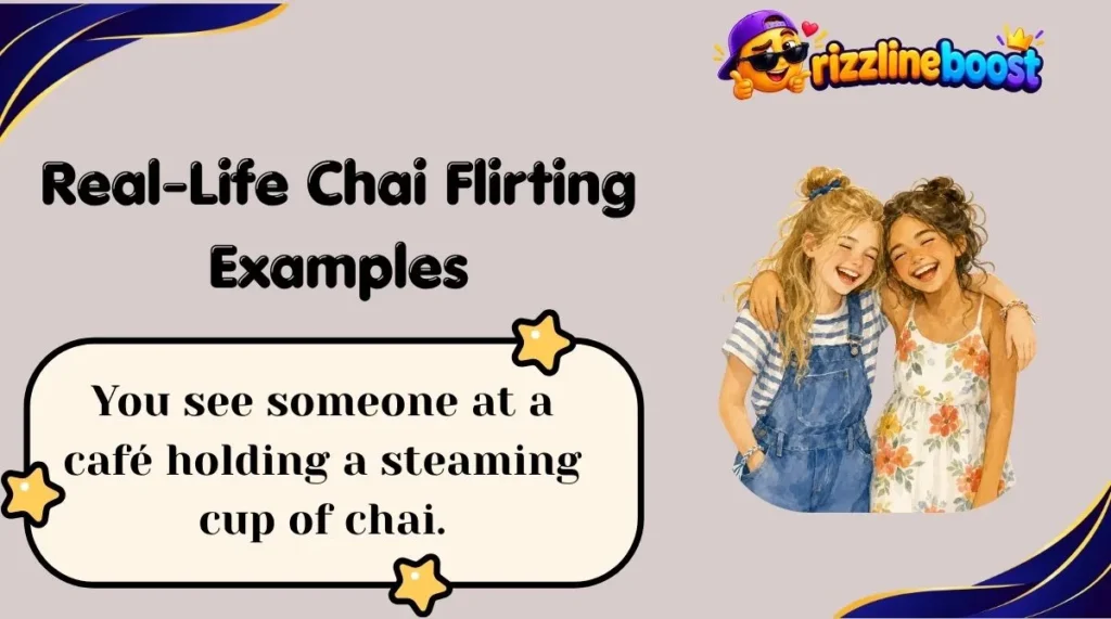 Real-Life Chai Flirting Examples