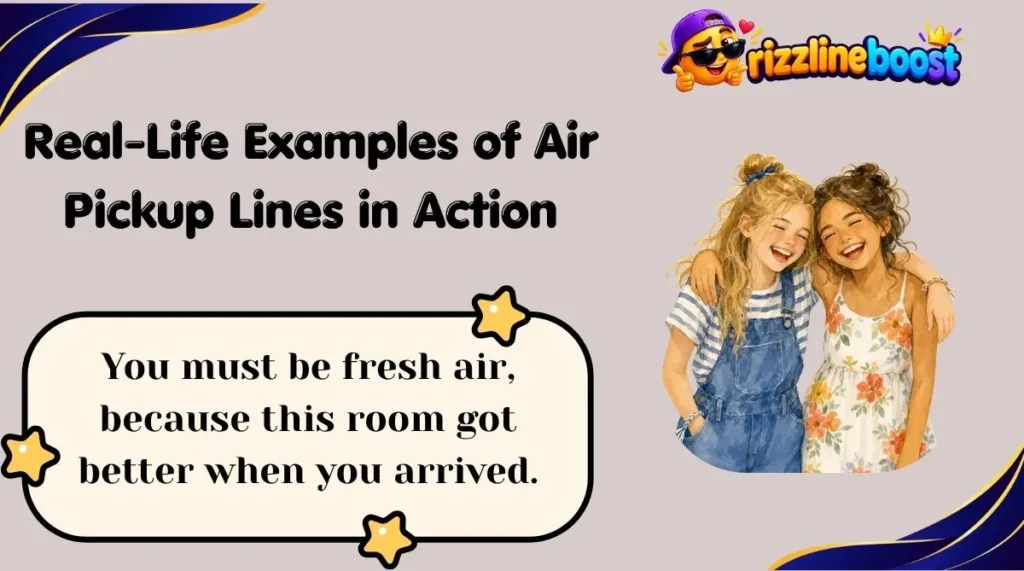 Real-Life Examples of Air Pickup Lines in Action