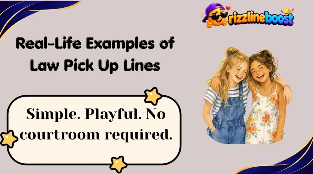 Real-Life Examples of Law Pick Up Lines