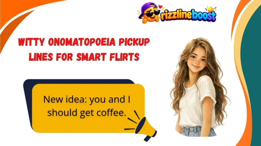 Witty Onomatopoeia Pickup Lines for Smart Flirts