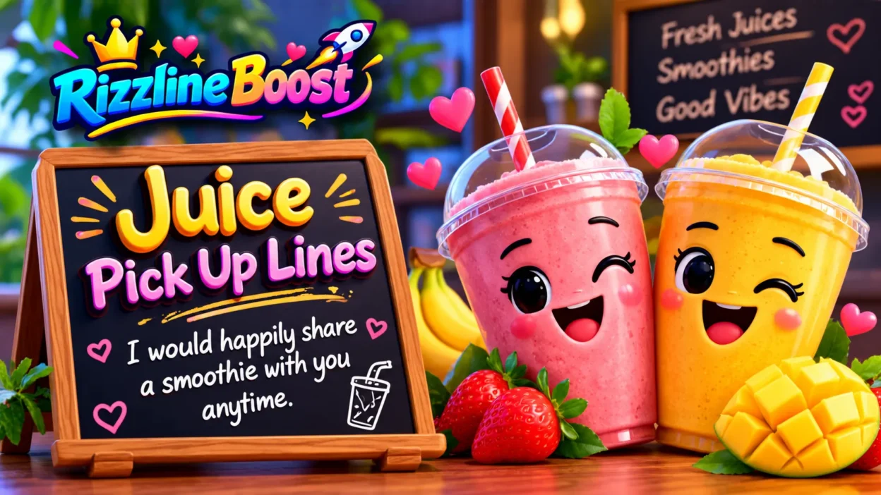Juice Pick Up Lines