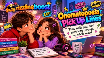 Onomatopoeia Pickup Lines